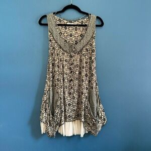 Sunlight Paris Tunic Women's Size 1 Mesh Tulle Fairycore Lagenlook Boho French